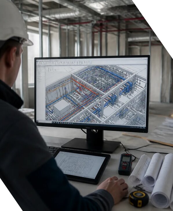 Создание BIM модели инженерных сетей для объектов в Альметьевске